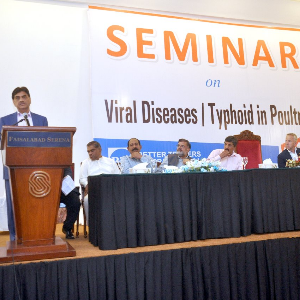 Seminar on  Viral Diseases / Typhoid in Poultry at Serena Hotel Faisalabad on 01-05-2018.