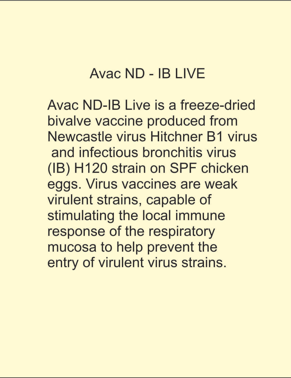 AVAC ND - IB LIVE